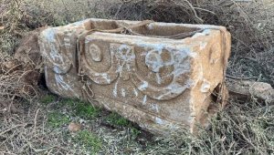 İzmir'de ahırda Efes tipi lahit ele geçirildi