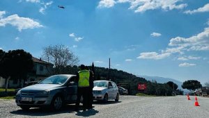 İzmir'de, helikopterli trafik denetiminde ceza yağdı
