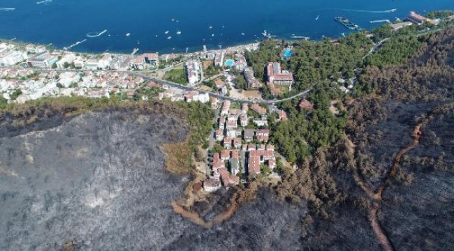 'Marmaris'te orman yangınlarının ardından deniz dibinde biriken balçık temizlenecek'