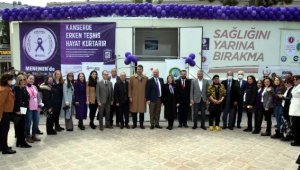 Menemen'de 'Hayata Zaman Tanı' sloganıyla kanser taraması