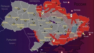 Rusya'nın Ukrayna'daki ilerleyişinde son harita