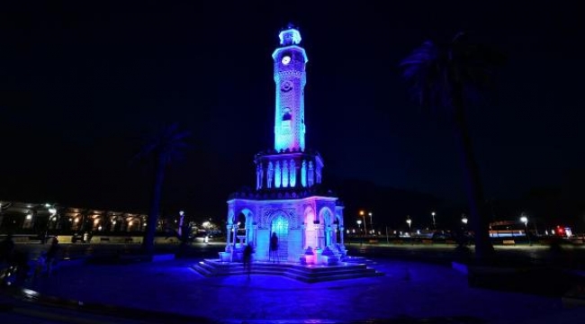Saat Kulesi Mart'ta her perşembe maviye bürünecek