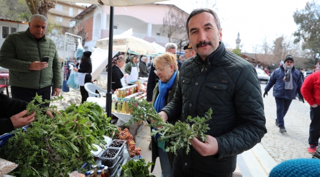 Urla Özbek'te Geleneksel Bahar ve Ot Bayramı yapıldı
