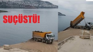 Yuh! Bir firma Bodrum'da denize hafriyat döktü