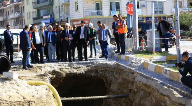 Başkan Gürün, Fethiye'deki altyapı çalışmalarını inceledi
