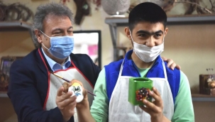Başkan İduğ, özel çocuklarla özel atölyede bir araya geldi