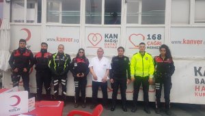 Bodrum emniyeti kan bağışında bulundu