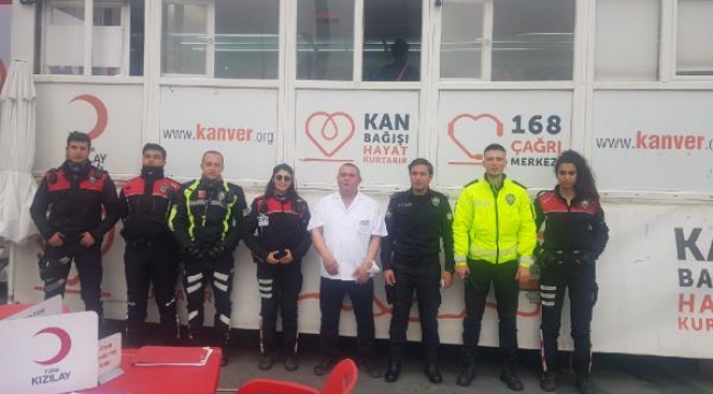 Bodrum emniyeti kan bağışında bulundu