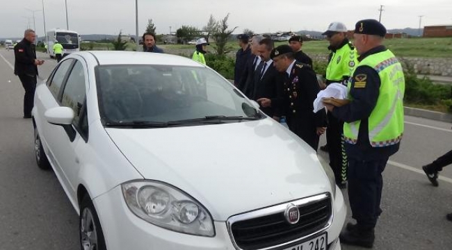 Çanakkale'de 'Bayramınız kemerli olsun' denetimi