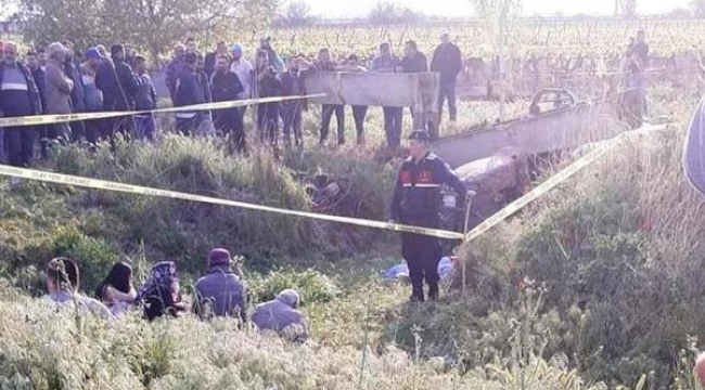 Çarptığı su kanalı üzerine devrildi, hayatını kaybetti