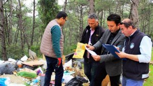 Cennet Koyu'na atık bırakan kişi koliden belirlendi