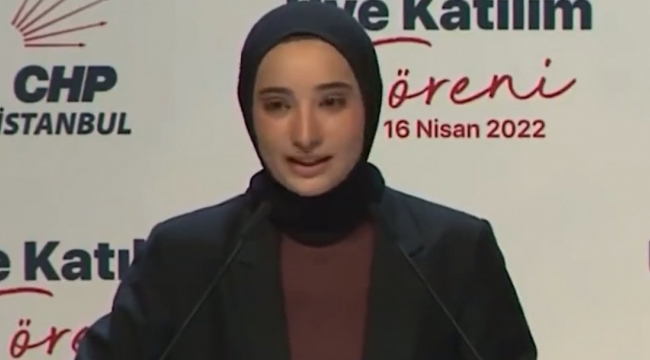 CHP'ye üye olan genç üniversiteliden Kılıçdaroğlu'na 'başörtüsü' övgüsü