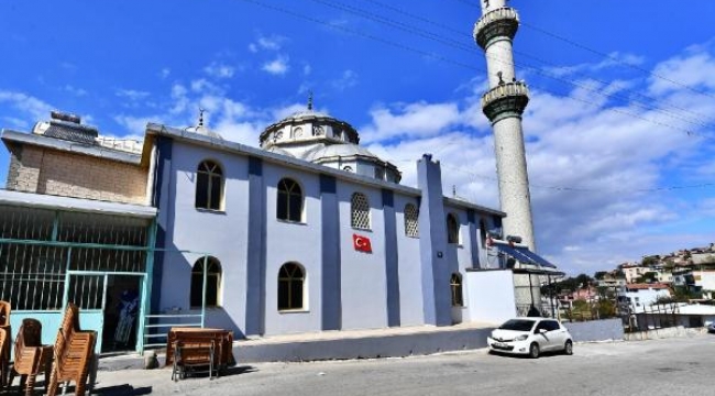 Depremde hasar gören Eyüp Ensari Camii'ne güçlendirme desteği