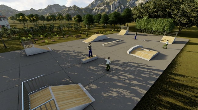 Gaziemir'in ilk kaykay parkı yapılıyor