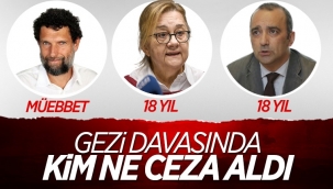 Gezi davasında karar çıktı! Kim ne ceza aldı