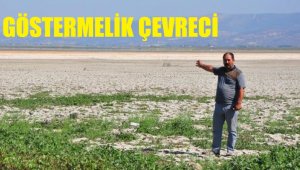 'Gölümüz kurtulsun' diyen muhtar, göl arazisini işgal etmiş