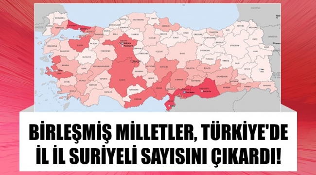 Hangi ilde ne kadar Suriyeli var! İşte harita
