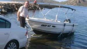 Kayıp balıkçının teknesi bulundu