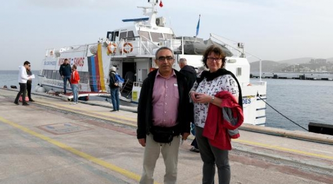 Kuşadası'ndan Sisam'a 2 yıl sonra ilk feribot