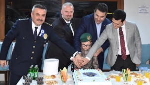 Menemen'de polis teşkilatının kuruluşu için tören
