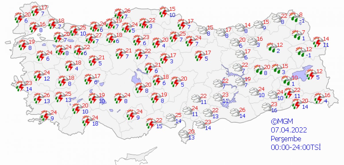 Meteoroloji'den kuvvetli yağış uyarısı