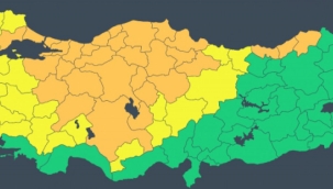 Meteorolojiden 49 il için turuncu ve sarı uyarı