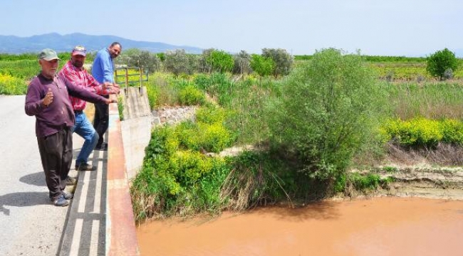 Nif Çayı kırmızı aktı; çifti tedirgin