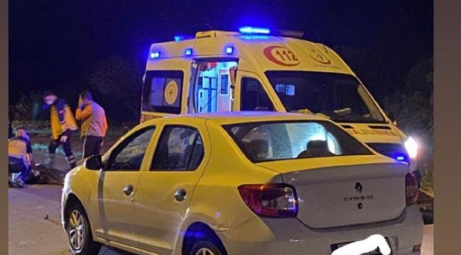Otomobille çarpışan motosiklet sürücüsü öldü