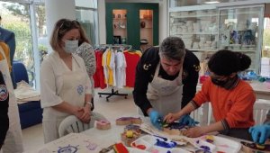 Polisler boyama etkinliğine katıldı