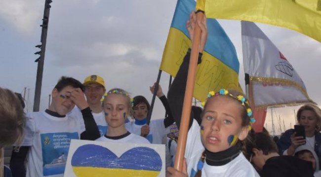 Ukraynalı sporculardan 'Savaşa hayır' çağrısı