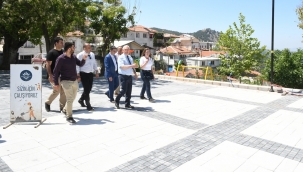 Başkan yerinde inceledi! Kavacık Meydan Projesi hızla ilerliyor