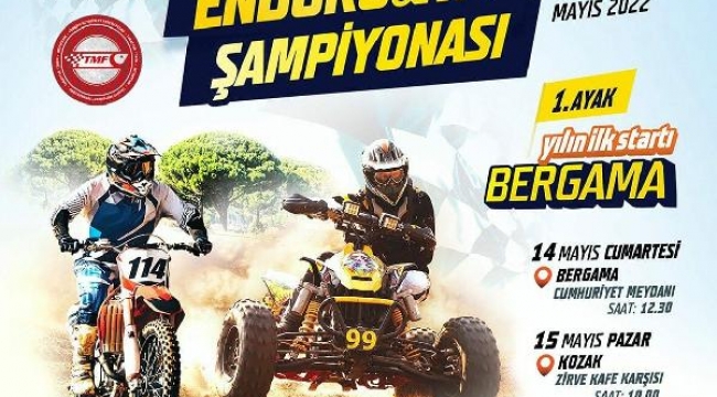 Bergama'da Türkiye Enduro ve ATV Şampiyonası heyecanı yaşanacak