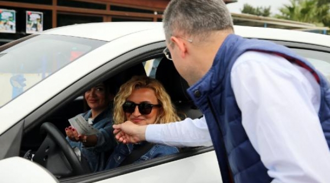 Bodrum'da emniyet kemeri uygulaması yapıldı