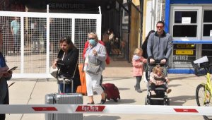 Bodrum'da sezonun 5'inci kruvaziyerine bandolu karşılama