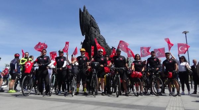 'Çanakkale'nin Evlatları Atasının İzinde' bisiklet turu başladı