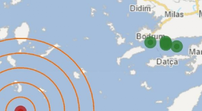 Ege Denizi'nde 4 Büyüklüğünde Deprem!