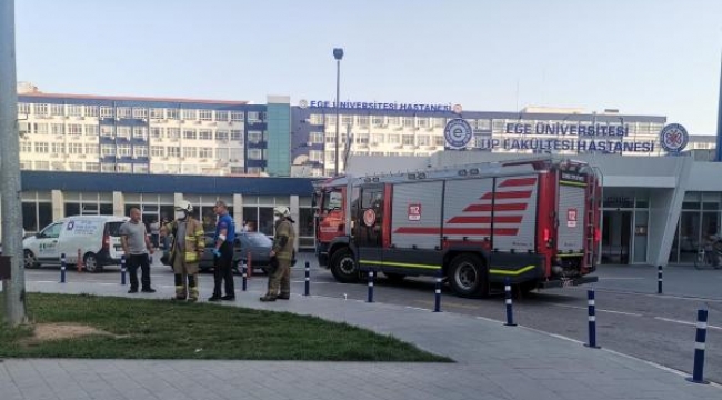 Ege Üniversitesi Hastanesi'nde yangın çıktı