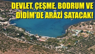 Hazine, Çeşme, Bodrum ve Didim'de arsa satacak