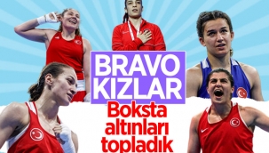 Kadın milli boksörlerimiz şampiyonada tarih yazdı
