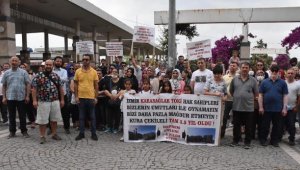 Karabağlar'daki TOKİ hak sahiplerinden basın açıklaması