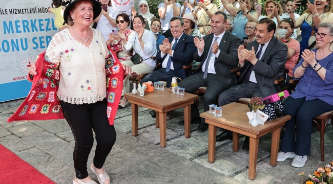 Konaklı kadınların, kurslarda ürettiği ürünler sergide