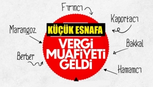 Küçük esnafa vergi muafiyeti! Ayrıntılar belli oldu