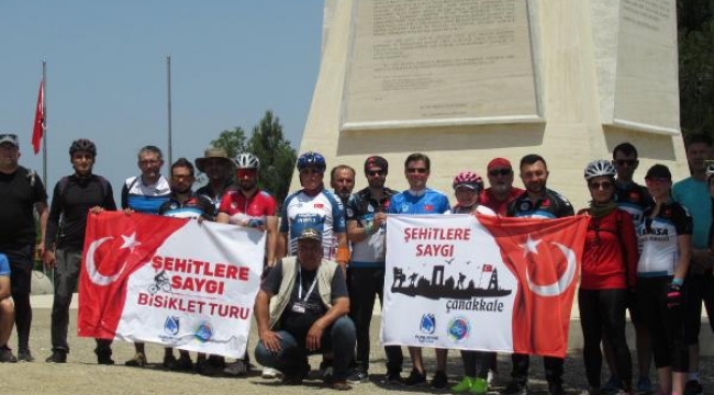 Manisa'da şehitlere saygı bisiklet turu