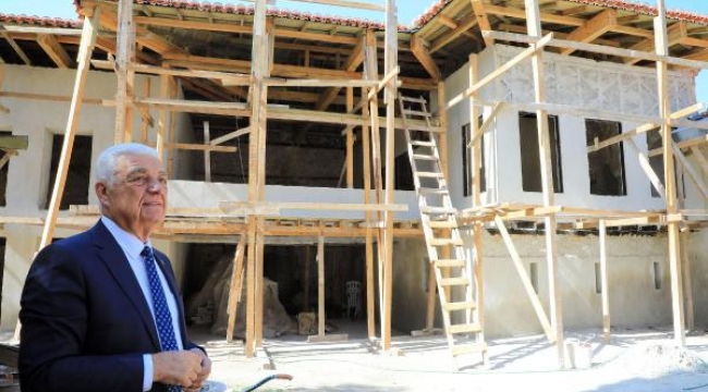 Tarihi Ağa Bahçesi Konağı'nın restorasyonunda son çeyreğe girildi