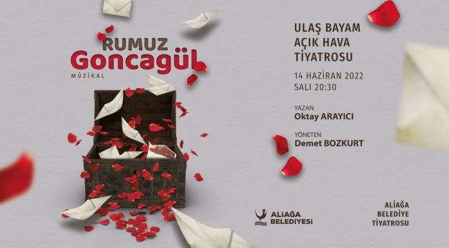 Aliağa Belediye Tiyatrosu 'Rumuz Goncagül' ile sahne alıyor