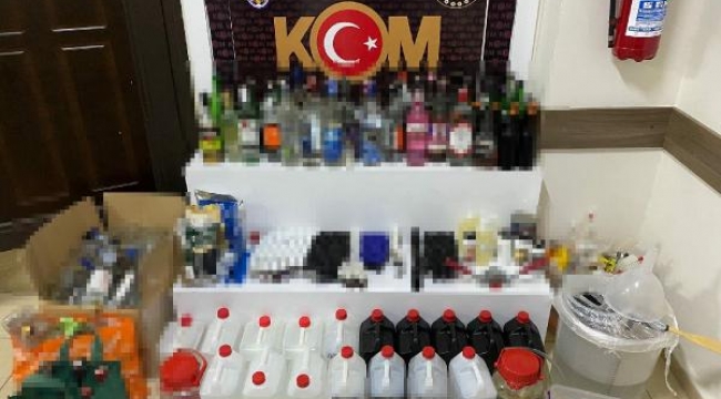 Aydın'da sahte içki operasyonu: 2 gözaltı