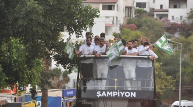 Bodrum sokakları yeşil-beyaz oldu