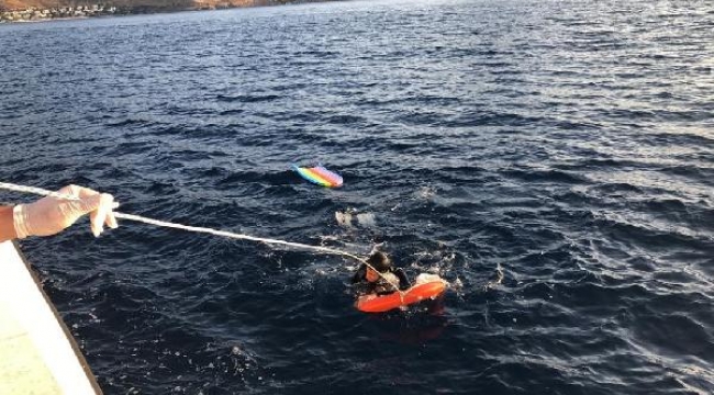 Bodrum'da, yüzerek adaya geçmeye çalıştılar