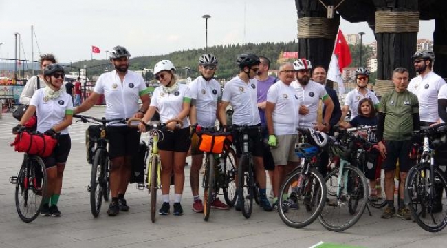 Çanakkale- İzmir arasında, 'Orman Vatandır Bisiklet Turu' başladı 
