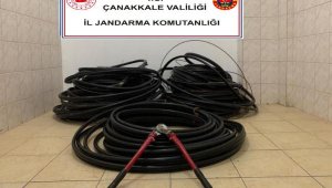 Çanakkale'de 350 bin liralık kablo hırsızlığı: 7 gözaltı